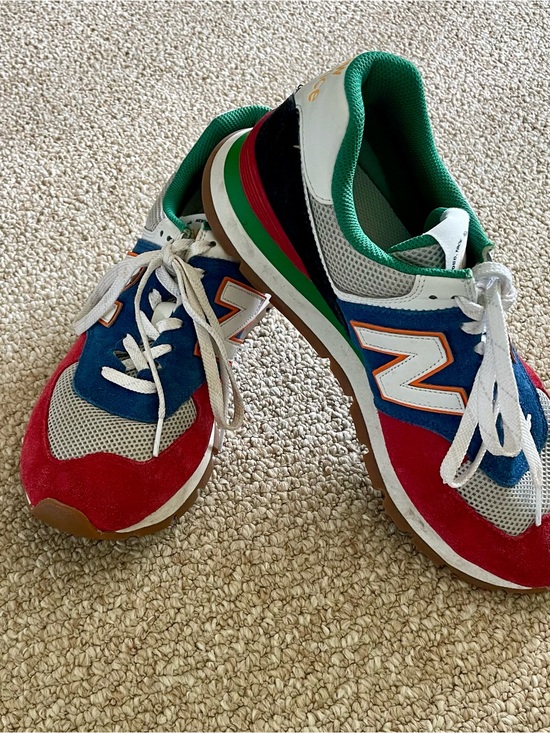 New Balance Other - New Balance Red Blue Green White Retro Trainer Men's size 11